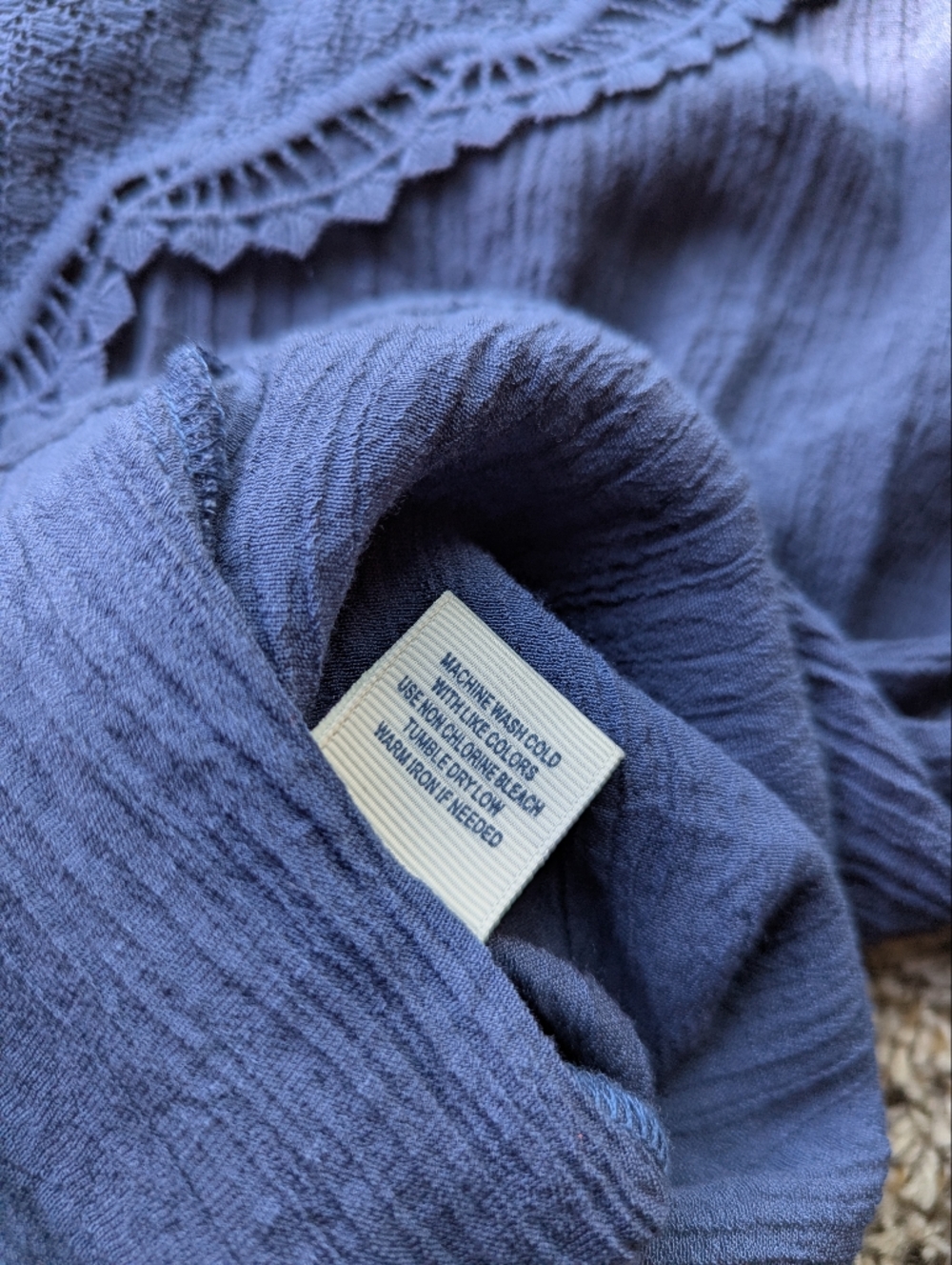 Tantrums Navy Flowy Tunic - Picture 6 of 7
